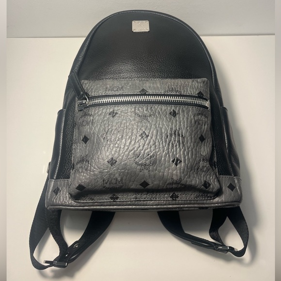MCM Stark Visetos Top Handle Backpack Bookbag - Picture 7 of 16